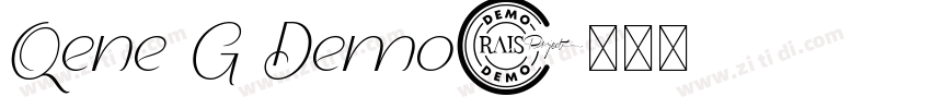 Qene G Demo字体转换